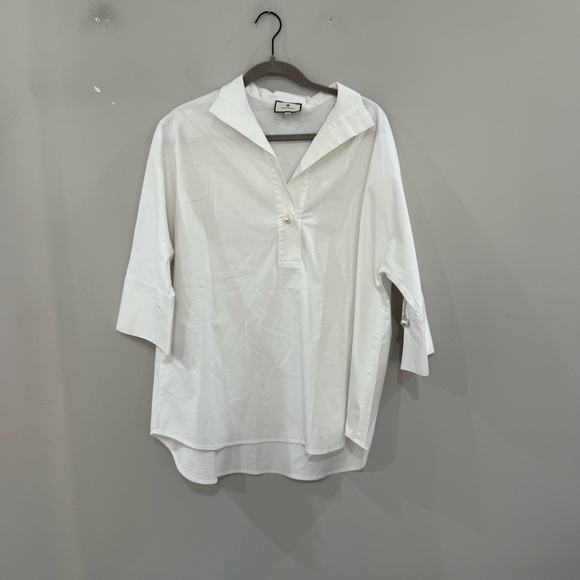 Tuckernuck Blouse Willow Tunic in White - Picture 5 of 7
